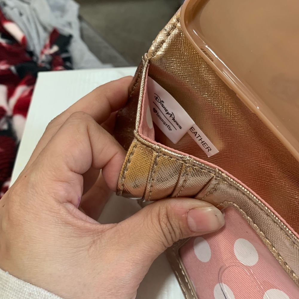Disney Parks Rosegold IPhone Plus 7 phone wallet - Picture 3 of 4